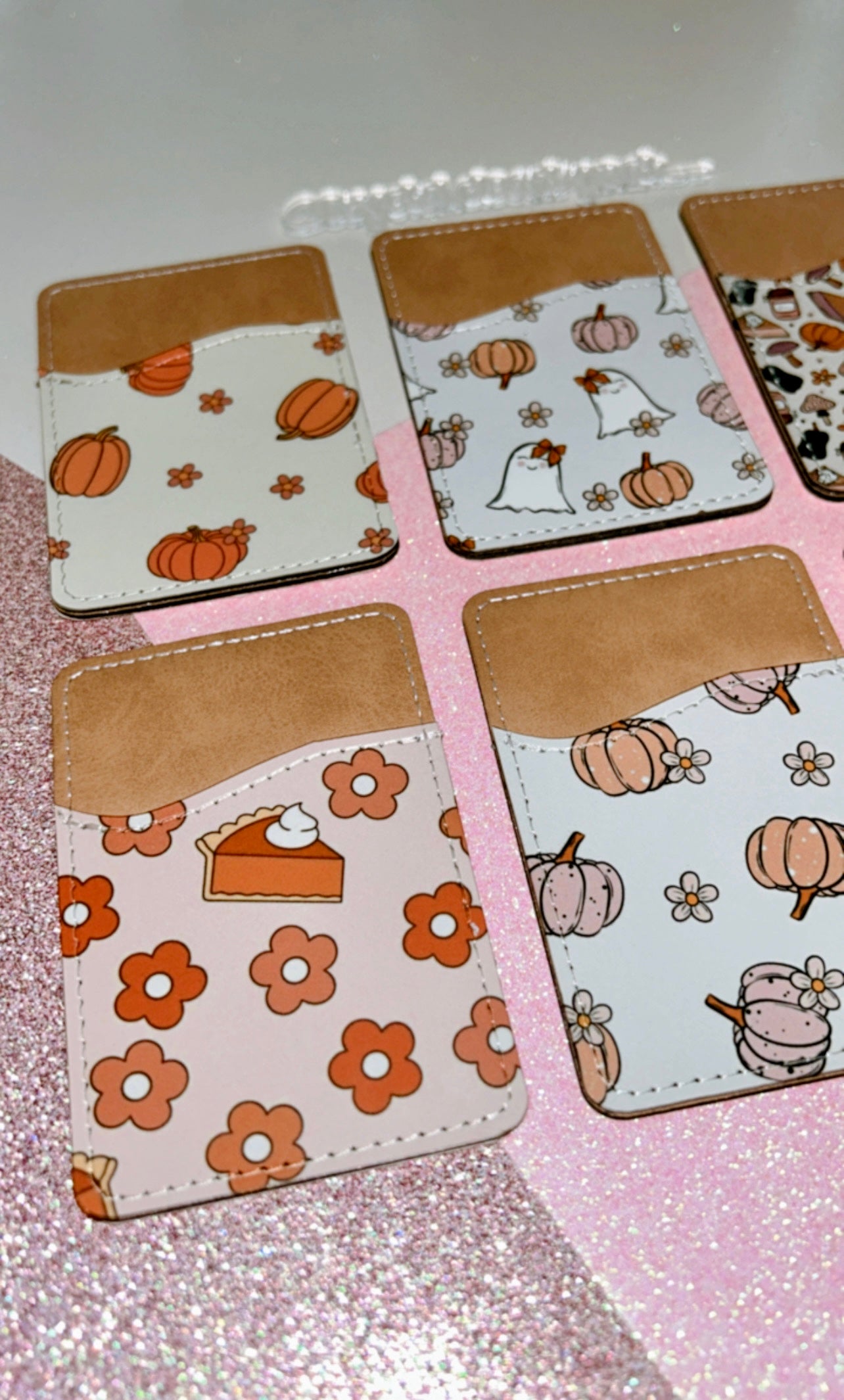 Phone Card Holder | Phone Wallet | Card Caddy | Fall Collection | Trendy | Adhesive Backing | Stylish Phone Accessories | Gift Ideas