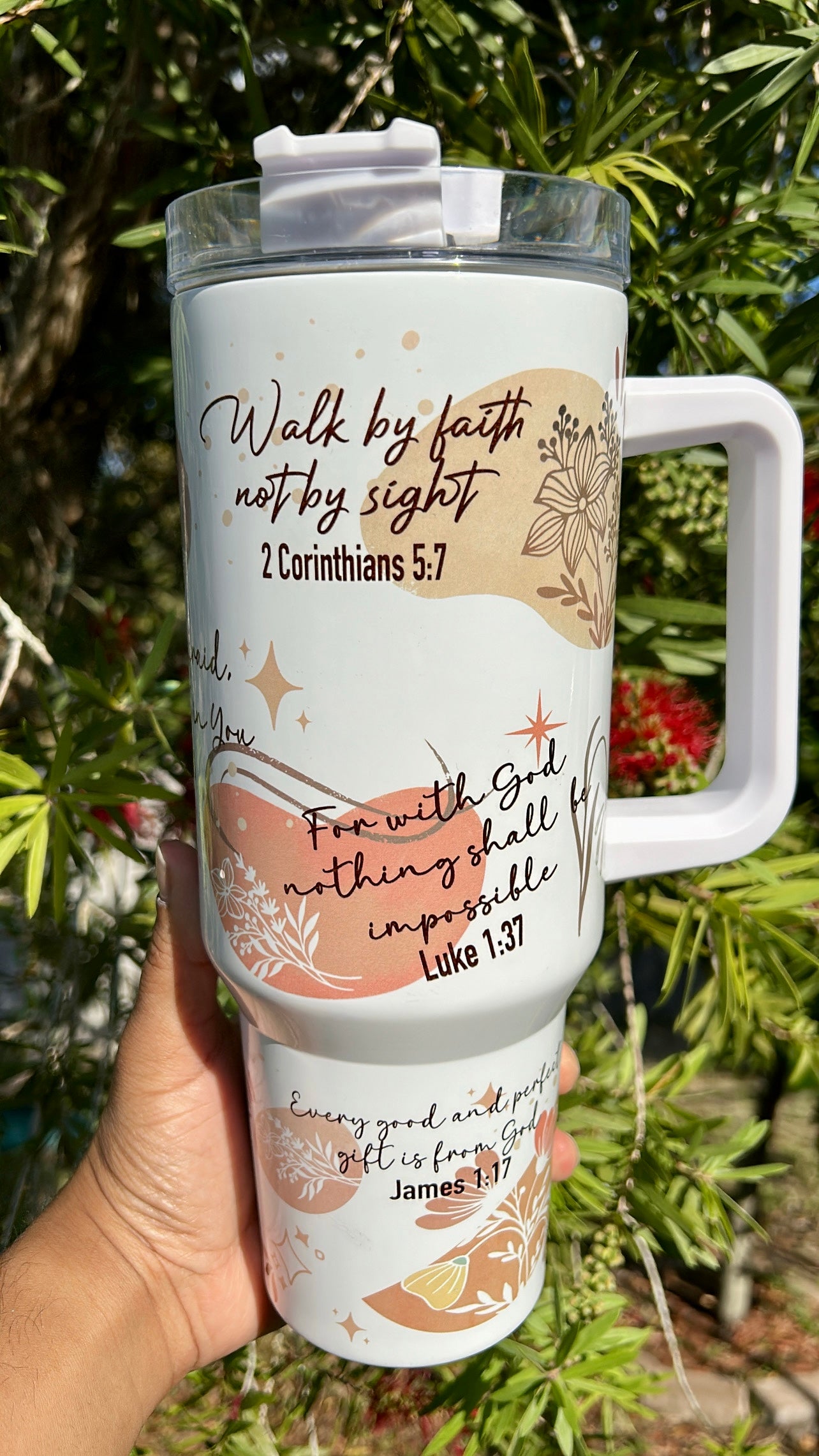 Bible Verse Tumbler | 40oz Stanley Quencher | Gifts for all occasions | On the Go