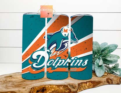 Eagles | 76ers | Dolphins | Steph Curry | 20oz Skinny Tumblers | Perfect gift for Sports Fans