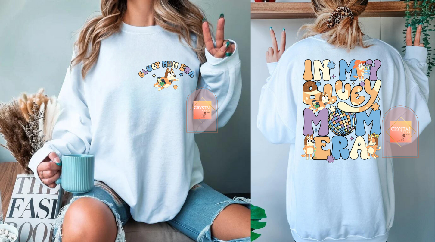 In My Bluey Mom Era Sweater| Bluey Mama’s | Warm Winter Sweater | Crewneck | Perfect Gift for Mom's |Trendy