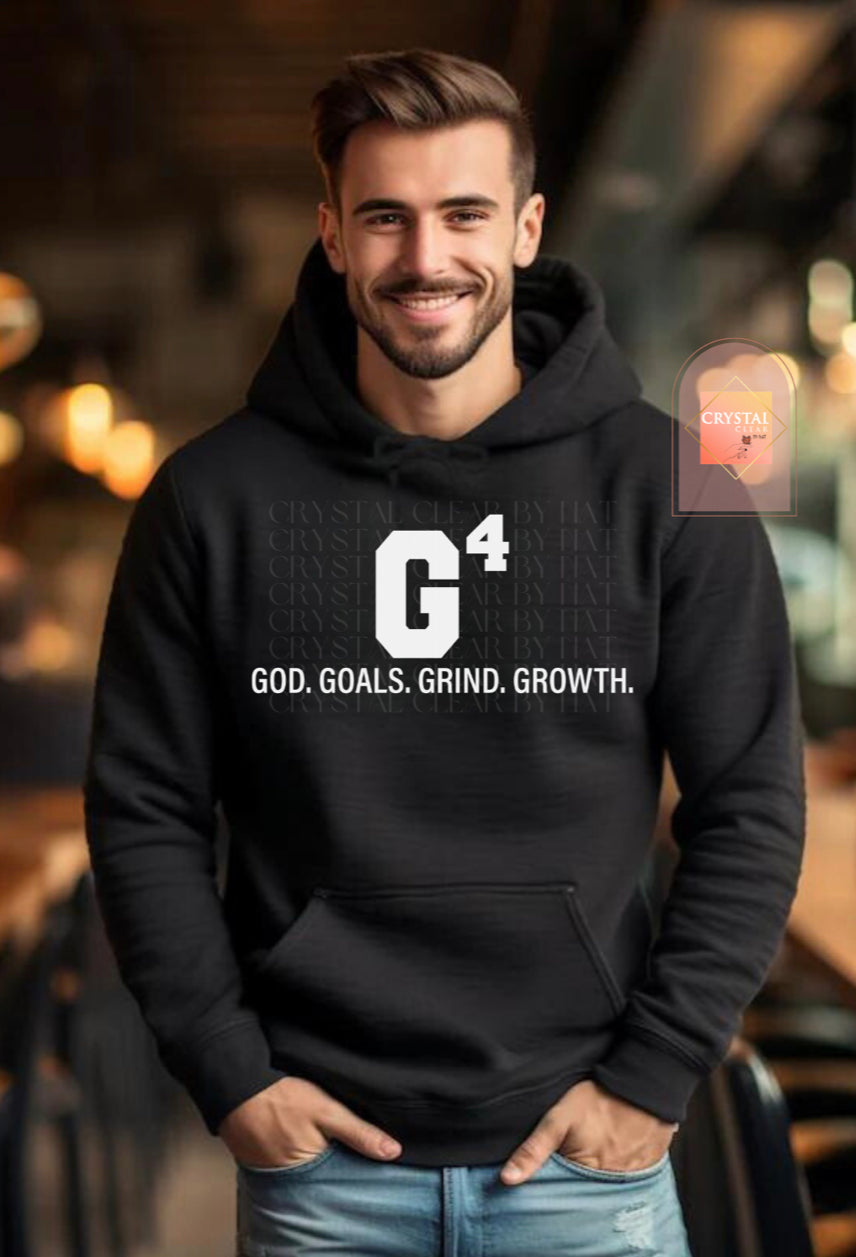 G4 - God, Goals, Grind, Growth | Hoodie | Warm | Adult Unisex