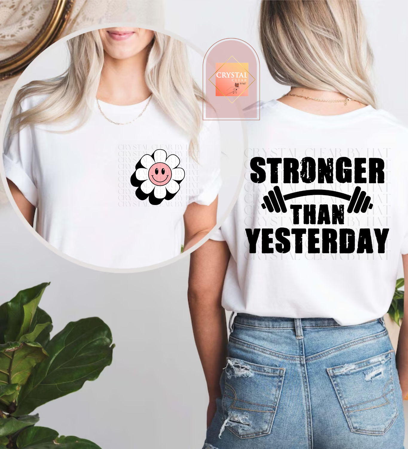 Stronger than Yesterday T-Shirt | Adult Unisex | Comfy | Every Day Use