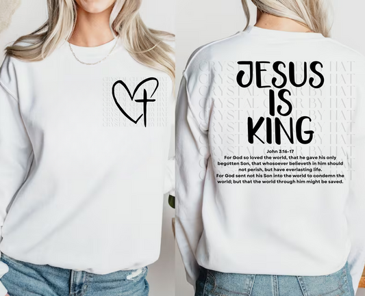 Jesus Is King Sweatshirt | Adult Unisex | Comfy | Warm