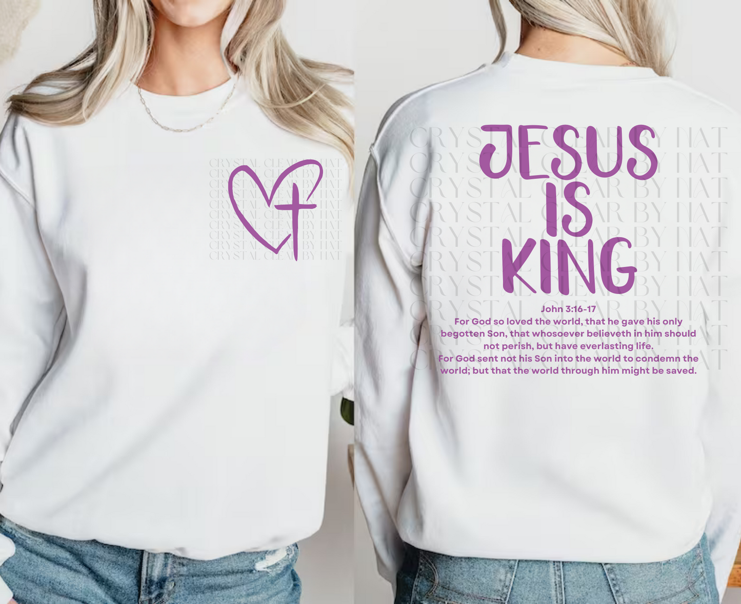 Jesus Is King Sweatshirt | Adult Unisex | Comfy | Warm