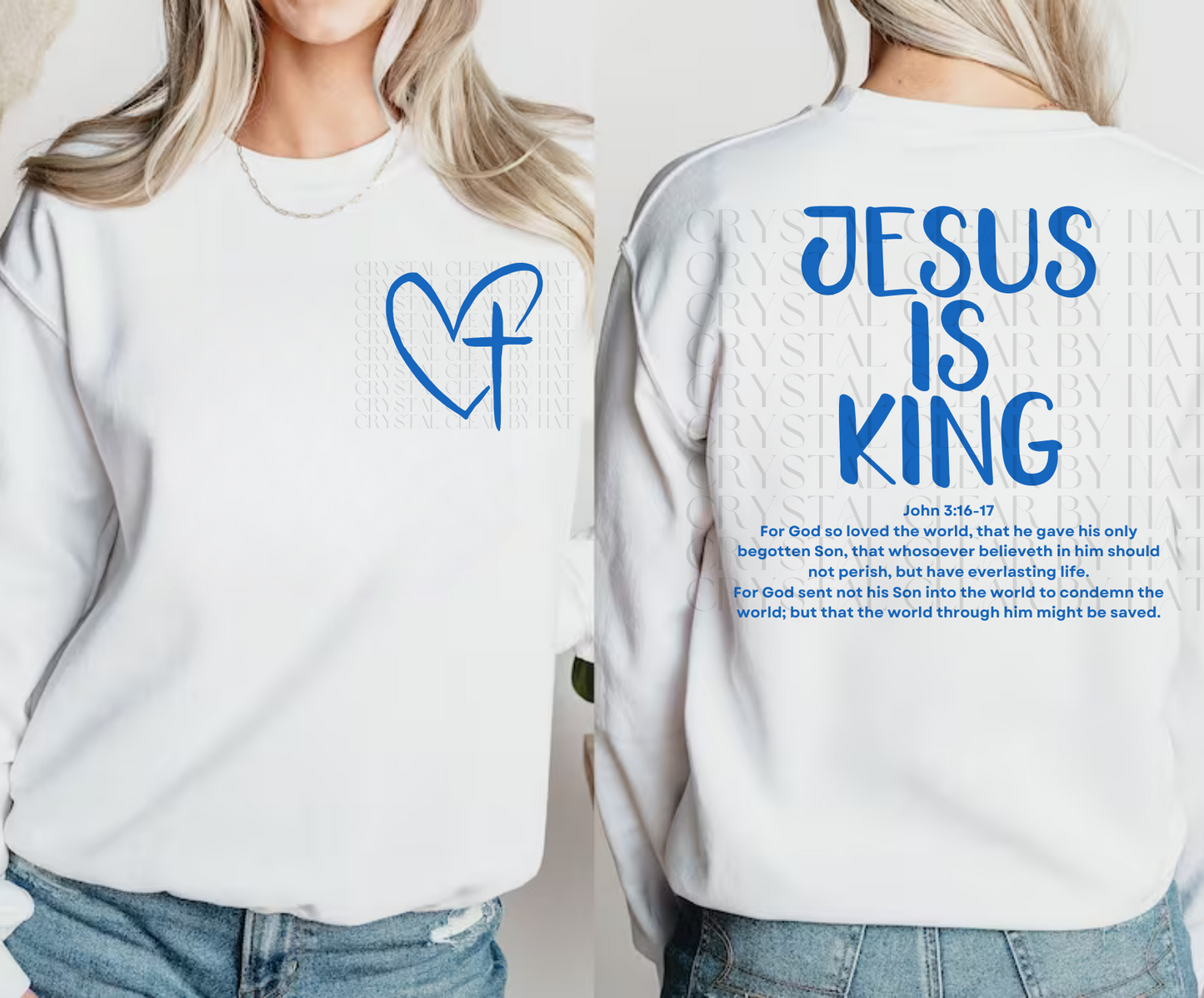 Jesus Is King Sweatshirt | Adult Unisex | Comfy | Warm