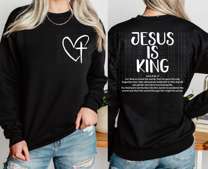 Jesus Is King Sweatshirt | Adult Unisex | Comfy | Warm