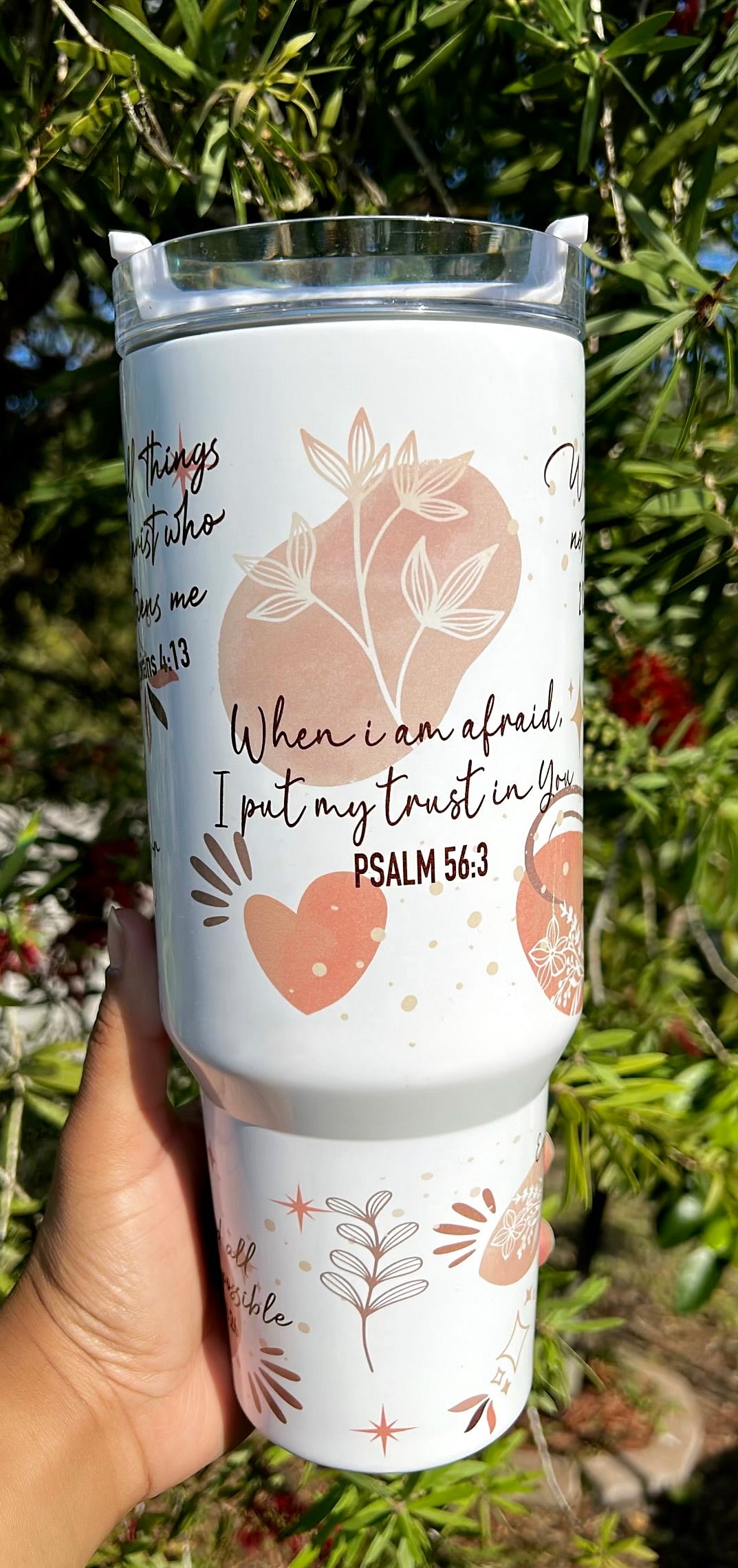 Bible Verse Tumbler | 40oz Stanley Quencher | Gifts for all occasions | On the Go