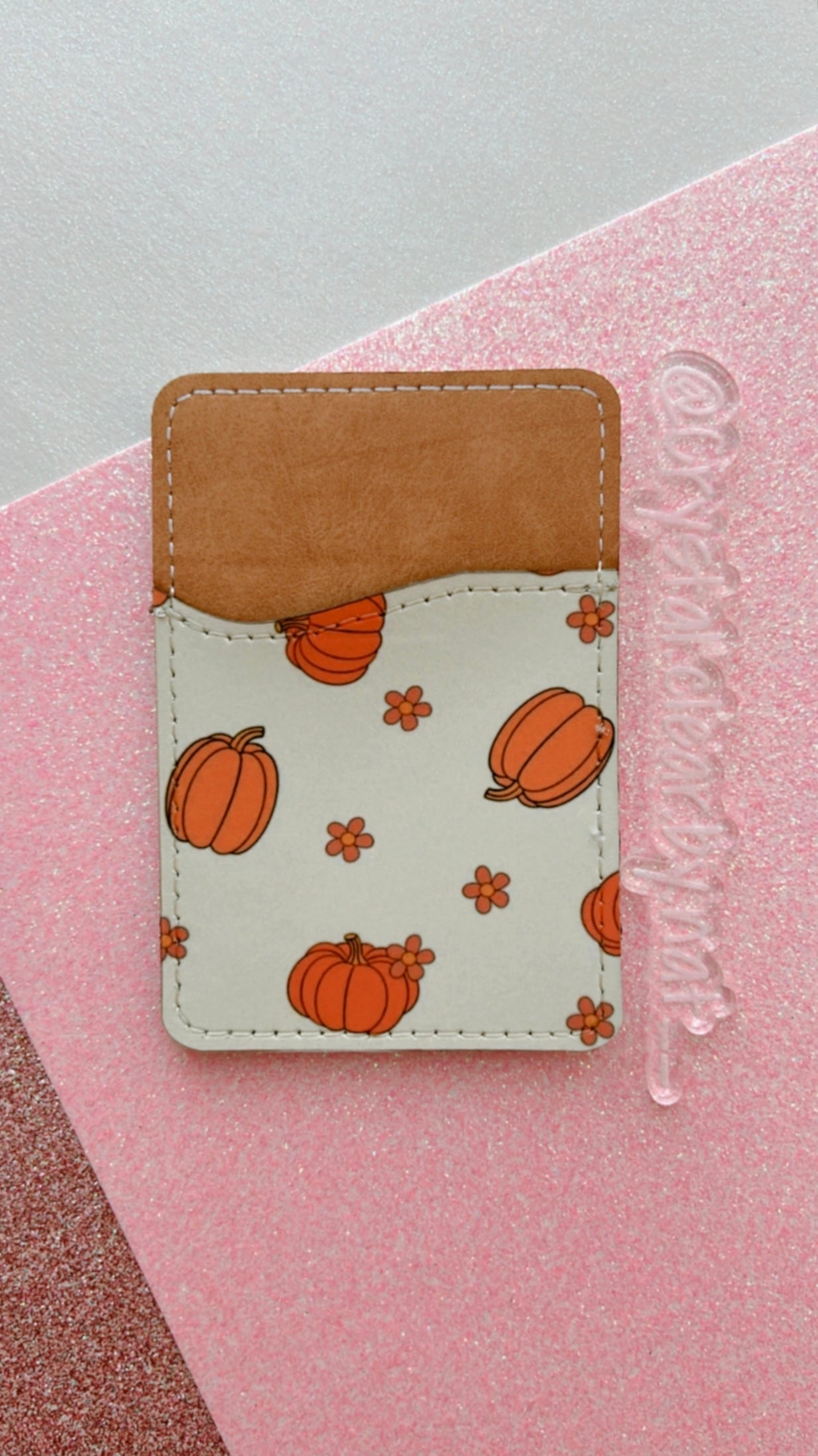 Phone Card Holder | Phone Wallet | Card Caddy | Fall Collection | Trendy | Adhesive Backing | Stylish Phone Accessories | Gift Ideas