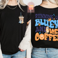 Running on Bluey and Iced Coffee T-Shirt | Adult Unisex | Comfy | Breathable | Every day use | Trendy