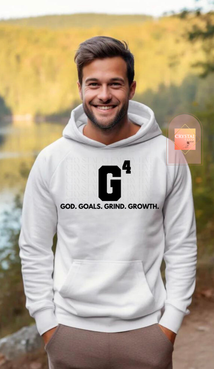 G4 - God, Goals, Grind, Growth | Hoodie | Warm | Adult Unisex