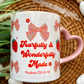 Fearfully & Wonderfully Made Heart Handled Mug | Perfect Gift Idea | Coffee Lovers Mug | Drink your Cafecito in style | 11oz Mug | Gifts for all | Pink Lovers