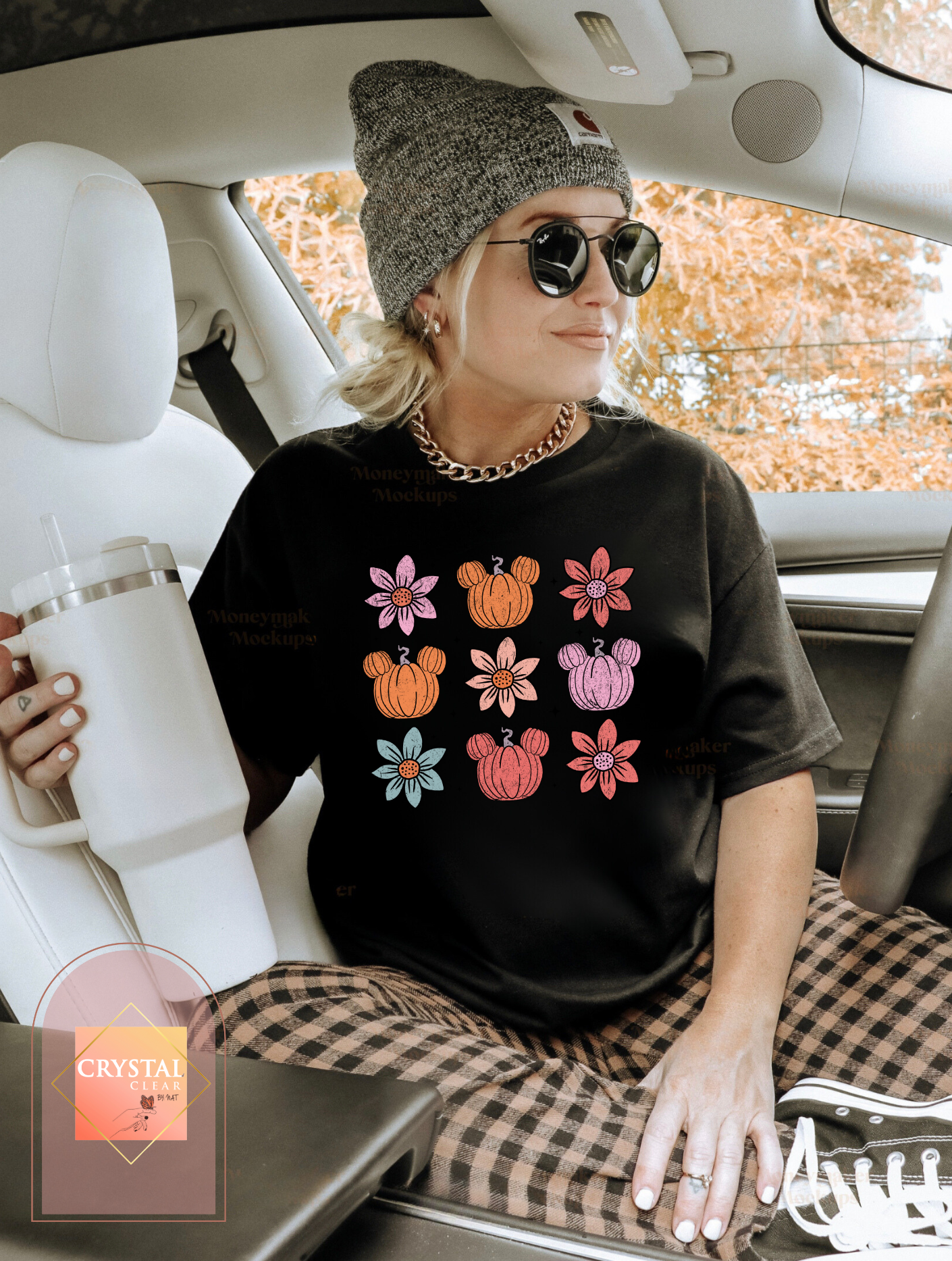 Flower Pumpkin T-Shirt | Adult Unisex | Comfy | Breathable | Every day use