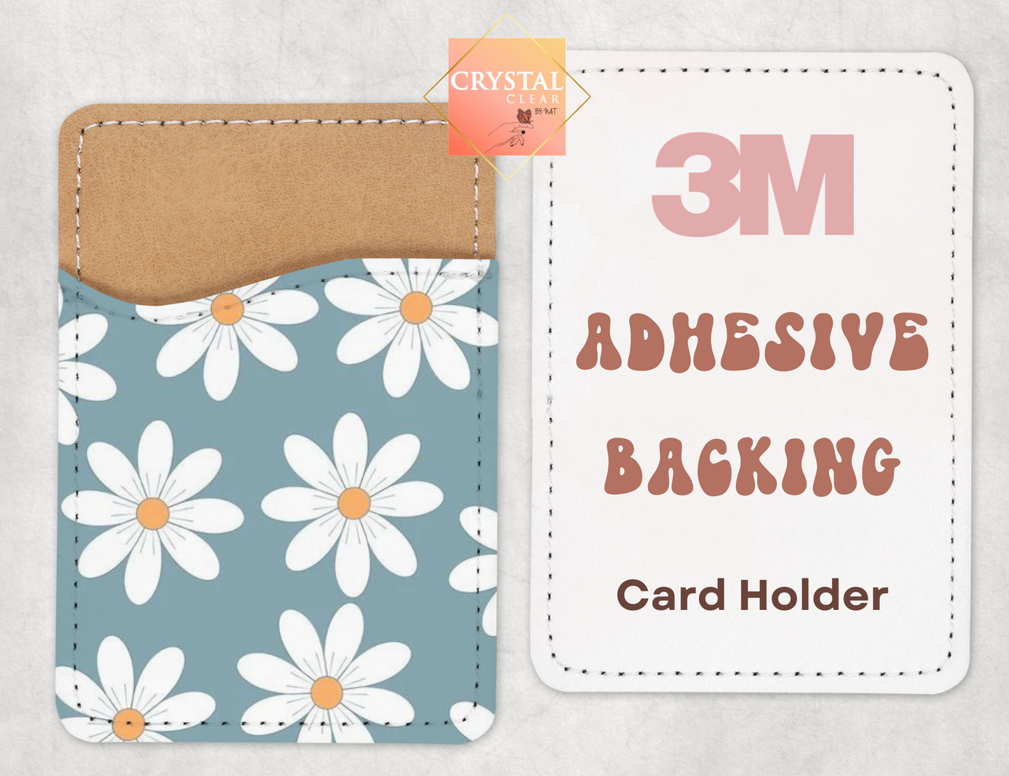 Phone Card Holder | Phone Wallet | Card Caddy | Floral Collection | Trendy | Adhesive Backing | Stylish Phone Accessories | Gift Ideas