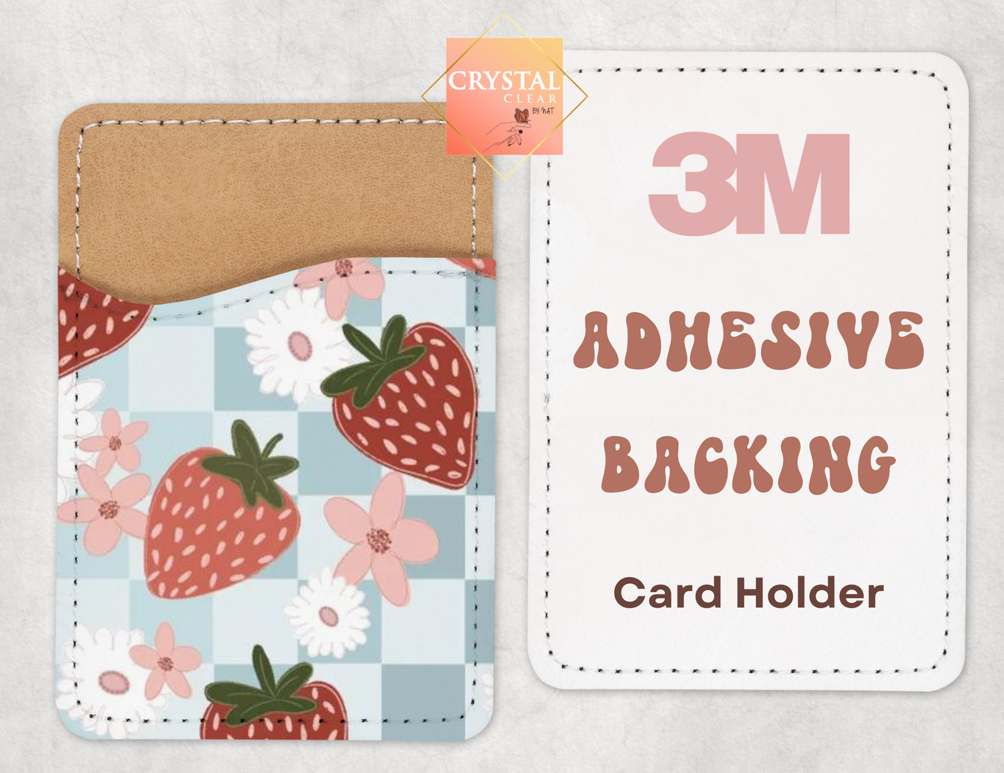 Phone Card Holder | Phone Wallet | Card Caddy | Floral Collection | Trendy | Adhesive Backing | Stylish Phone Accessories | Gift Ideas