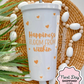 Flower Tumbler | Perfect gift for Flower lovers | Gift for all Occasions | 19oz Goblet Tumbler | On the Go Tumbler | UV-DTF Design