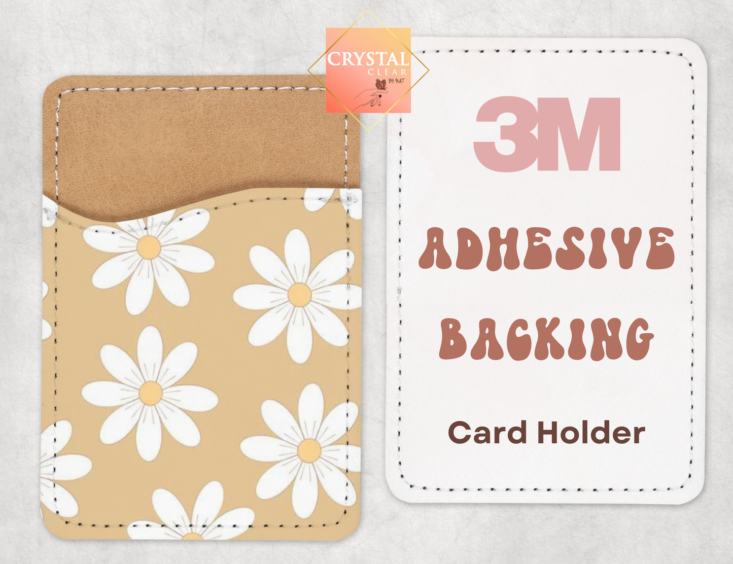 Phone Card Holder | Phone Wallet | Card Caddy | Floral Collection | Trendy | Adhesive Backing | Stylish Phone Accessories | Gift Ideas