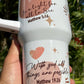 Bible Verse Tumbler | 40oz Stanley Quencher | Gifts for all occasions | On the Go