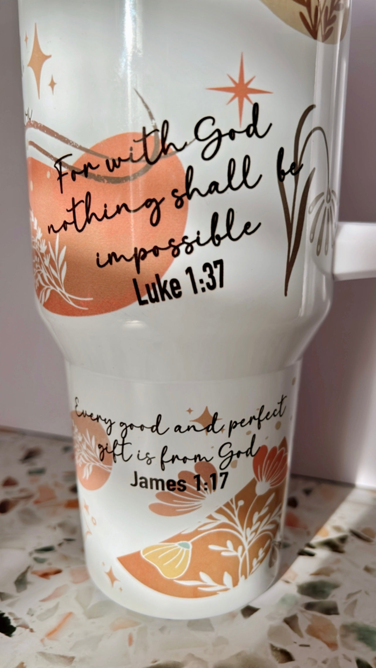 Bible Verse Tumbler | 40oz Stanley Quencher | Gifts for all occasions | On the Go