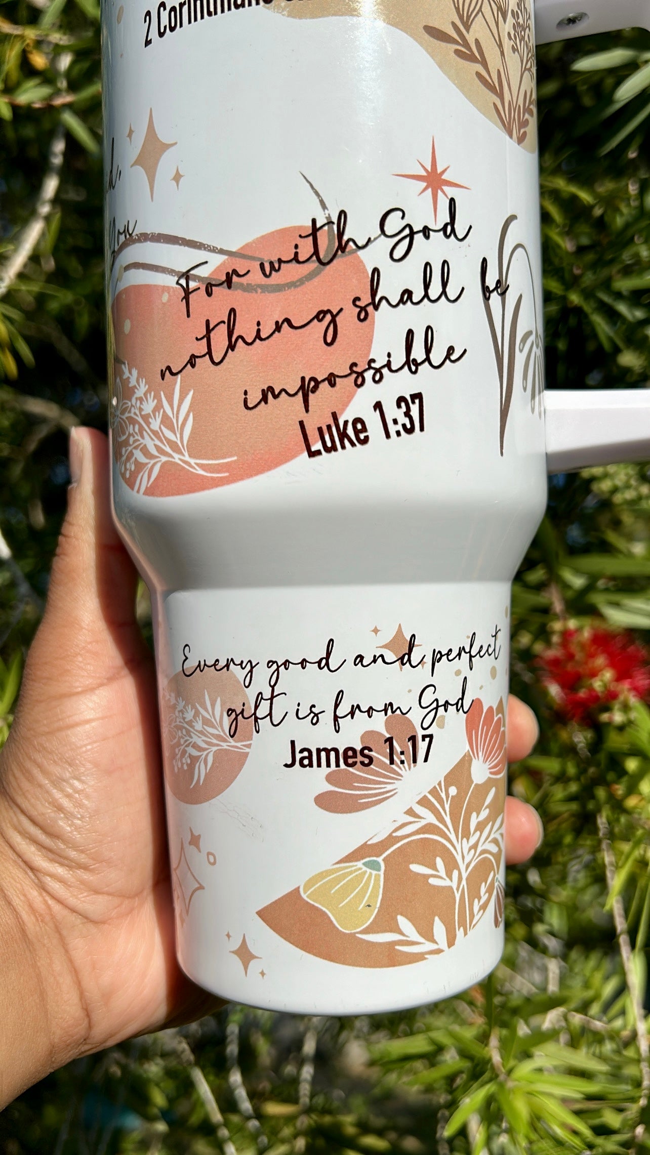 Bible Verse Tumbler | 40oz Stanley Quencher | Gifts for all occasions | On the Go