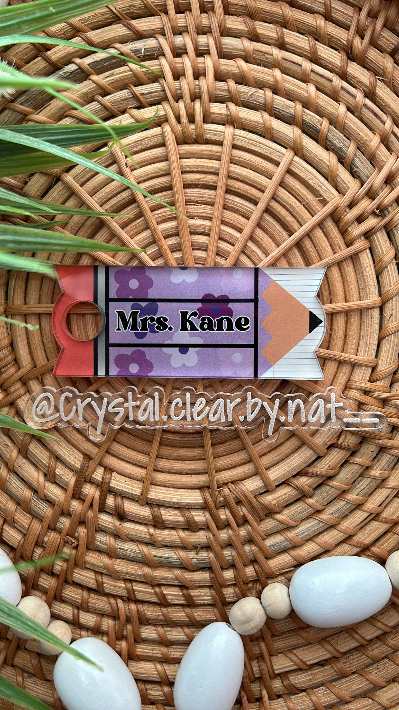 Personalized Teacher Stanley Acrylic Topper | Add your name | H2.O Quencher | Trendy | Stanley Accessories | Add On ONLY