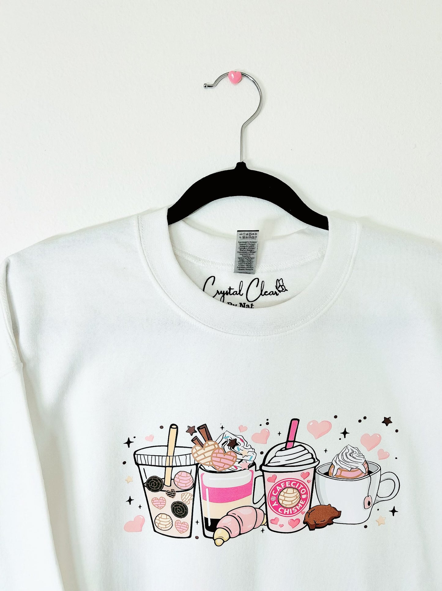 Cafecito y Chisme Sweatshirt | Coffee Lovers | Warm Custom Sweater | Warm winter sweater | Trendy Design | Perfect gift idea | Trendy