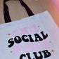 Anti Social Mom's Club Tote Bag | Grocery Tote | Daily Tote | On the Go Tote | 100% Natural Cotton