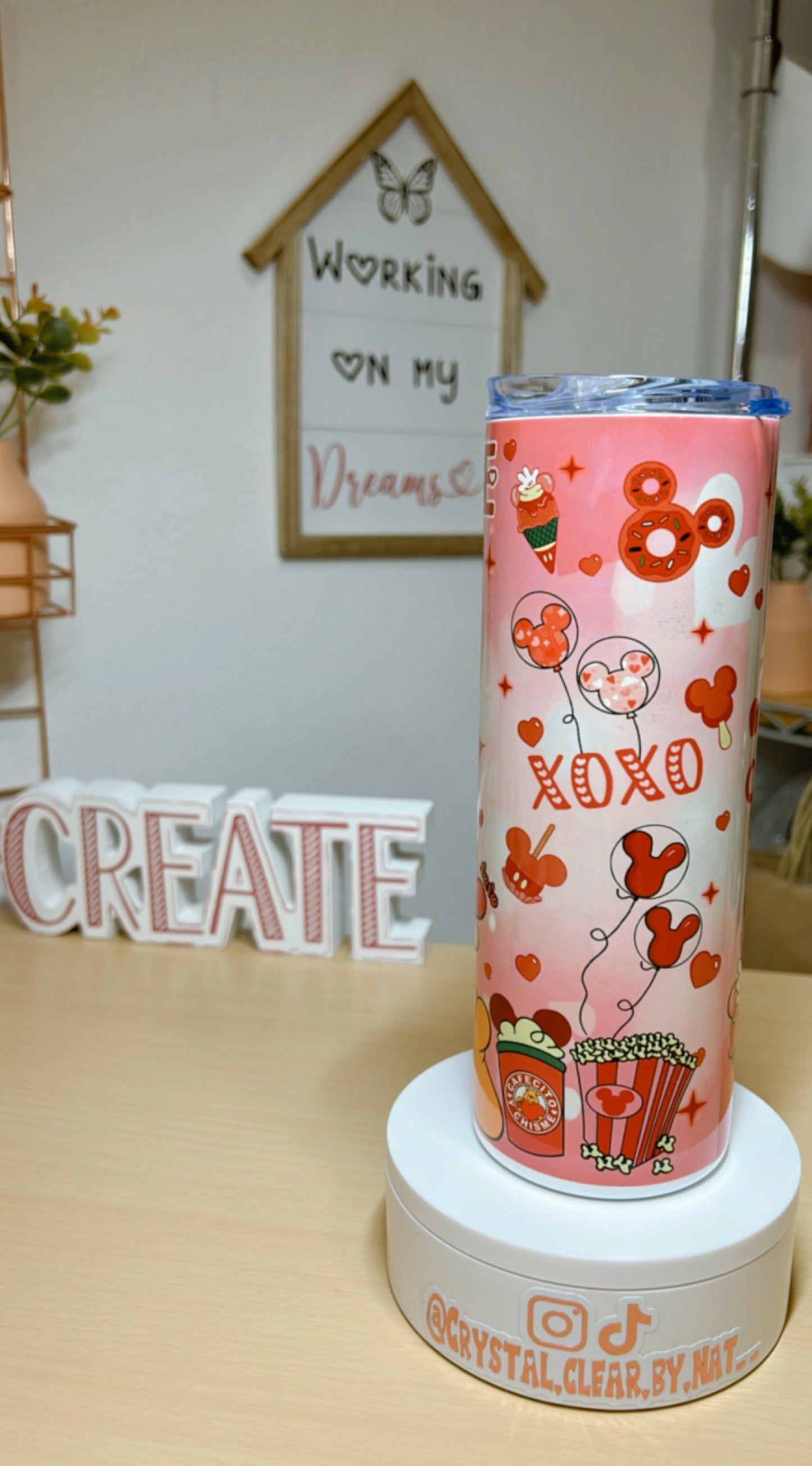 Winnie the Pooh Tumbler | Valentine's Day | Perfect gift for Winnie the Pooh Lovers | V-day Gift Ideas | 20oz Skinny Tumbler | On the Go Tumbler