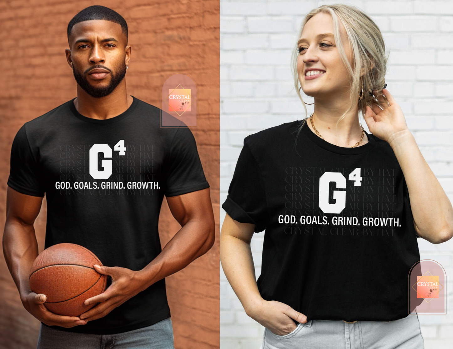 G4 - God, Goals, Grind, Growth | T-Shirt | Adult Unisex | Comfy | Breathable | Every day use