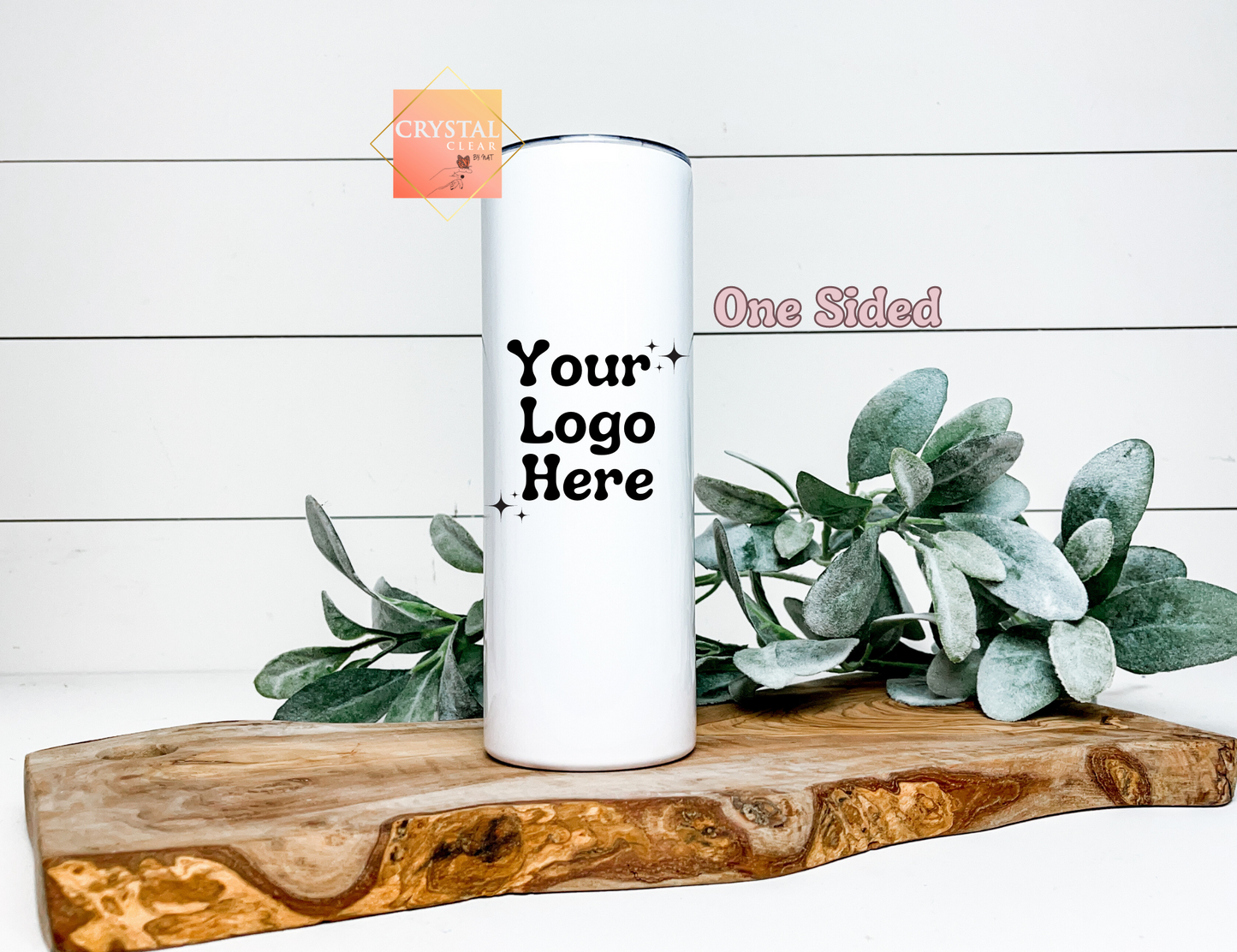 Business Logo Skinny Tumbler | Add your Logo | Customize your own item | Promote your Business | 20oz