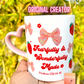 Fearfully & Wonderfully Made Heart Handled Mug | Perfect Gift Idea | Coffee Lovers Mug | Drink your Cafecito in style | 11oz Mug | Gifts for all | Pink Lovers