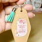 Motel Keychains | Perfect for all occasions | Add a Pop of personality to your on-the-go keychain | UV-DTF designs | 4 different colors