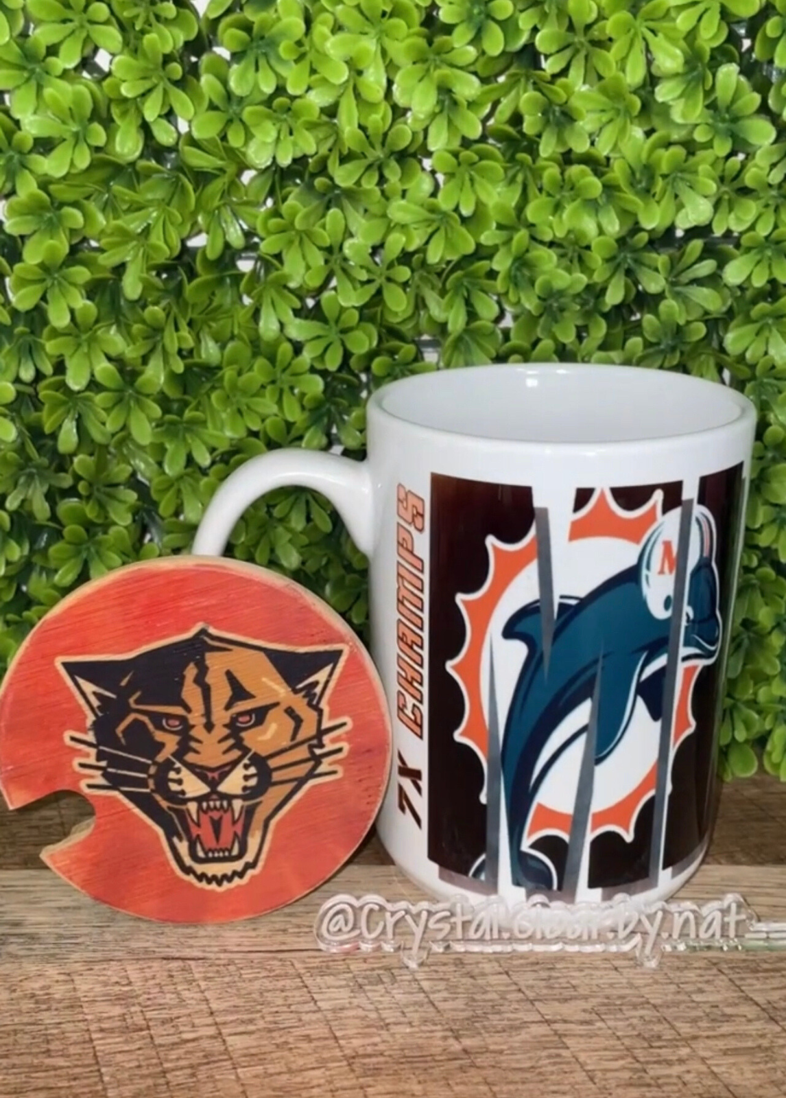 Miami Sports Fan Mug | All Florida Sports Teams | Perfect gift for Sports Fans | All occasion gift | Bamboo Lid keeps your drink warm | 15oz Mug